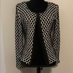 Elegant Black and White Women's Jacket